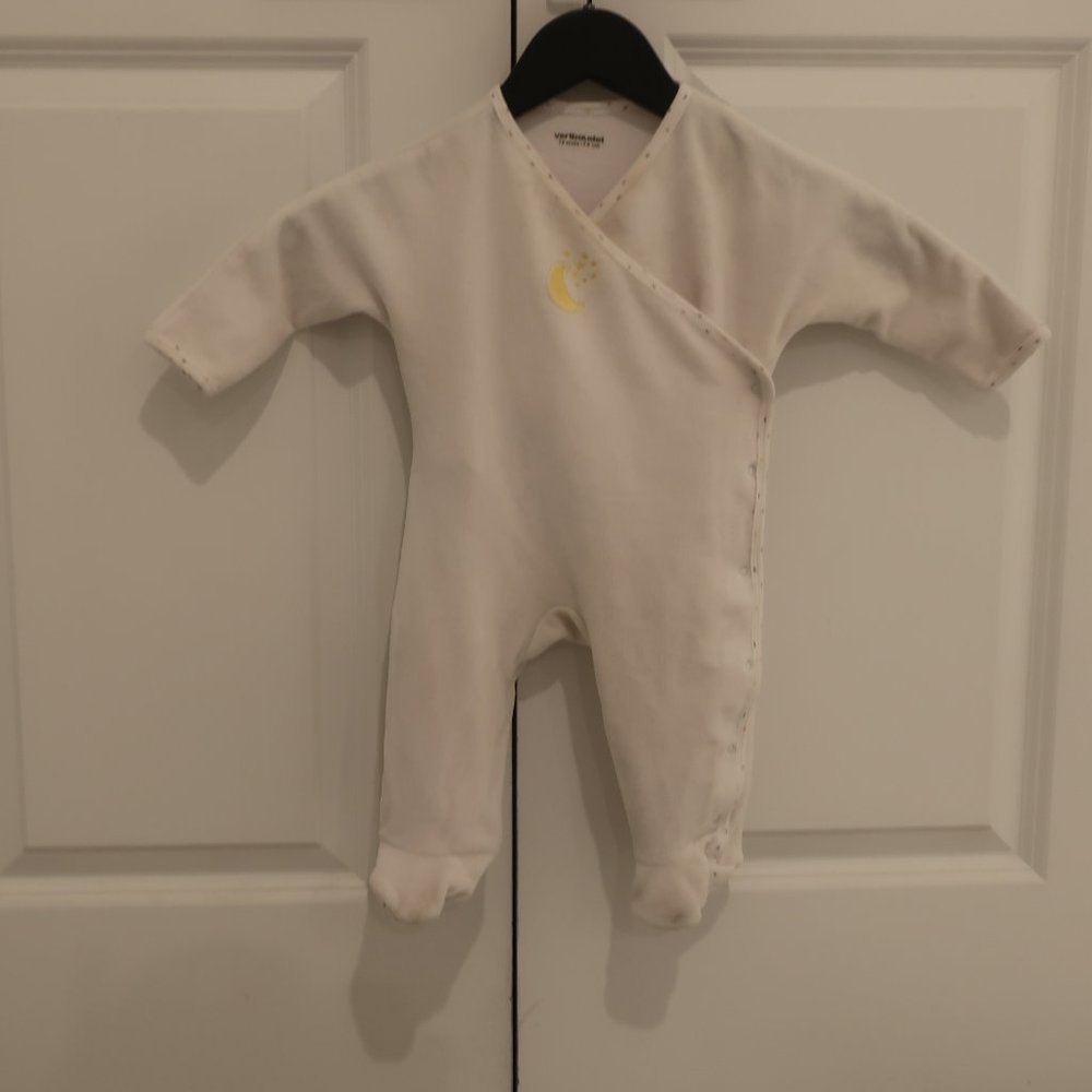Vertbaudet Baby boy velour Footie